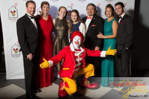 Gala attendees with Ronald