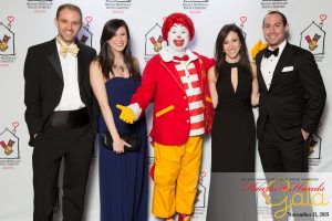 Gala attendees with Ronald