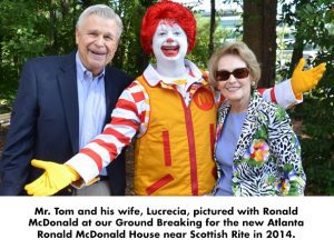 Ronald with Mr. Tom and his wife
