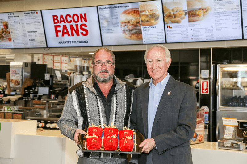 From left: McDonald’s Owner/Operators John Tamasi and Tony Raffa
