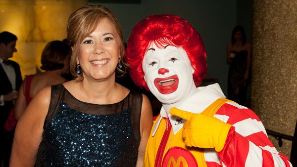 Beth Howell and Ronald McDonald